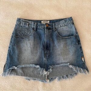 One Teaspoon Denim Mini Skirt 29”